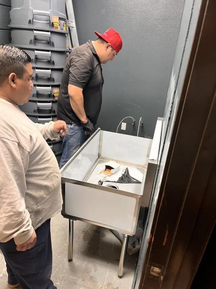 Commercial plumbing and sink installation in Steels Corner